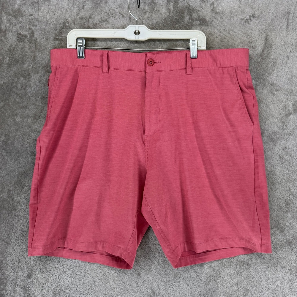 Reyn Spooner Limited Issue Mens Red Heather Performance Golf Shorts Size 38